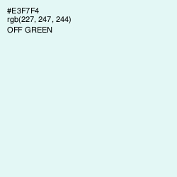 #E3F7F4 - Off Green Color Image